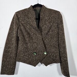 Likely Vintage S.T.. Dupont Orfevres France Bolero Cropped Jacket Size 38
